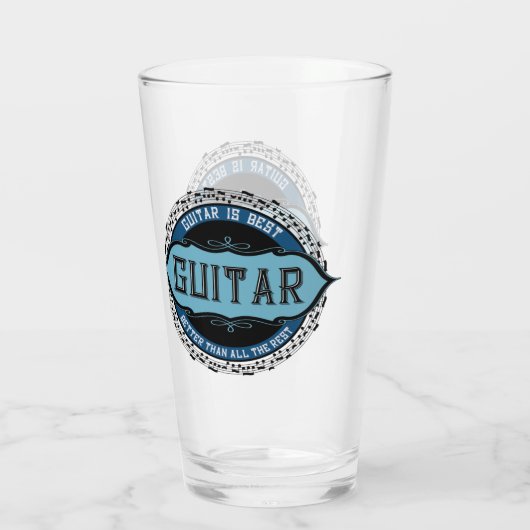 Verre Musique guitare Cercle (Dos)