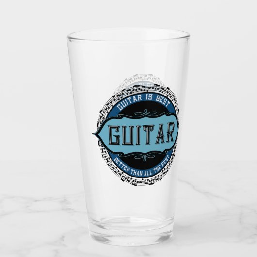 Verre Musique guitare Cercle (Devant)