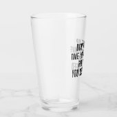 Verre N'abandonnez pas le temps que vous n'avez pas pour (Droite)