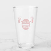 Verre N'achetez pas de fourrure (Dos)