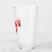 Verre N'achetez pas de fourrure (Gauche)