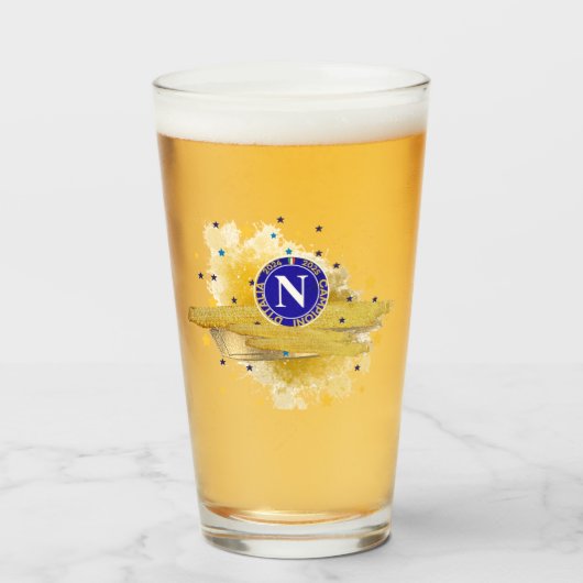 Verre Napoli campione d'Ialia 2025 (Devant (rempli))