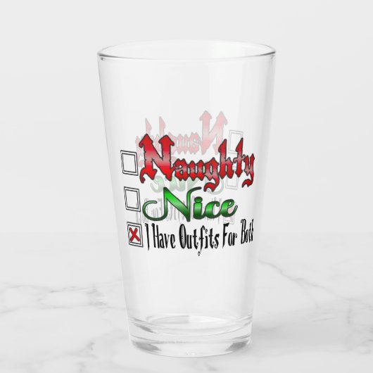 Verre Naughty Ou Nice Flirty (Dos)