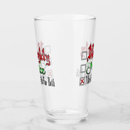 Verre Naughty Ou Nice Flirty (Droite)