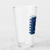 Verre Nautical Navy Blue Welcome Aboard Nom du bateau An (Droite)