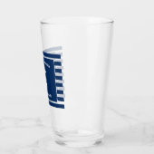 Verre Nautical Navy Blue Welcome Aboard Nom du bateau An (Gauche)