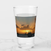 Verre Navires et Sunset Tropical Seascape (Dos)