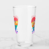 Verre Né de cette façon Rainbow Heart (Droite)