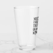 Verre Ne jamais sous-estimer le pouvoir d'une fille (Droite)