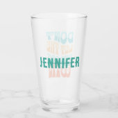 Verre Ne laissez pas les jours difficiles gagner (Dos)