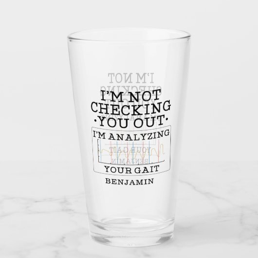 Verre Ne Pas Vous Vérifier Le Gag Physiothérapeute (Devant)