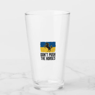 Verre Ne Poussez Pas Le Cheval Cheval Vintage