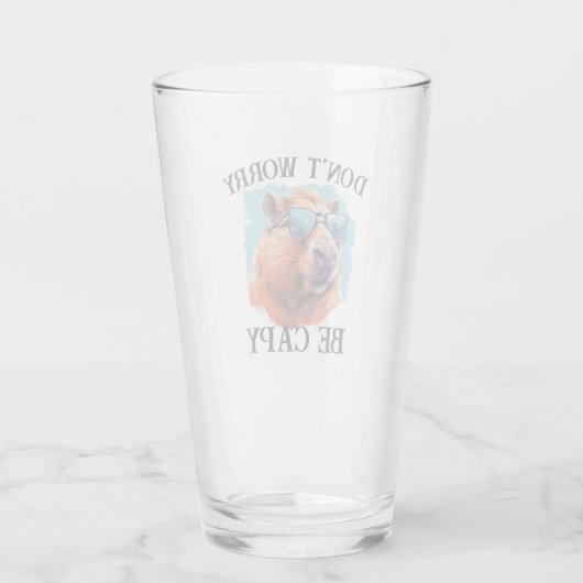 Verre Ne vous inquiétez pas Capy Happy Capybara (Dos)