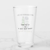 Verre N'effraie pas mon gin, va avec le tonique ! (Dos)