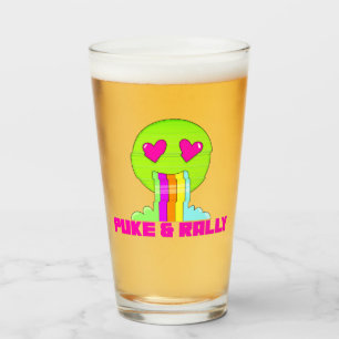Verre Neon Puke & Rally Pint   Fête Drôle