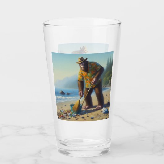 Verre Nettoyage de la plage (Devant)