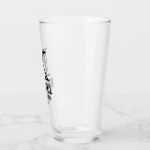 Verre Nettoyer Manly Monogramme Typographie Groomsman Ma (Gauche)