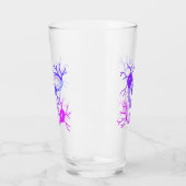 Verre Neurones Connectés Néon Violet (Gauche)
