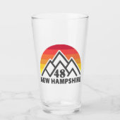 Verre New Hampshire 48 Retro Mountain (Devant)