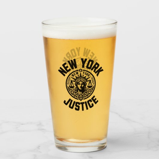 Verre New York Justice, New York Strong (Dos (rempli))