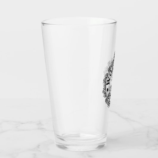 Verre No.1 Worlds Best Stepdad Custom Black Typography (Droite)