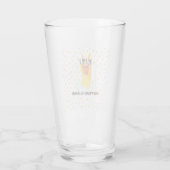 Verre No-Prob-Llama Drôle Mignonne Llama avec étoiles (Dos)