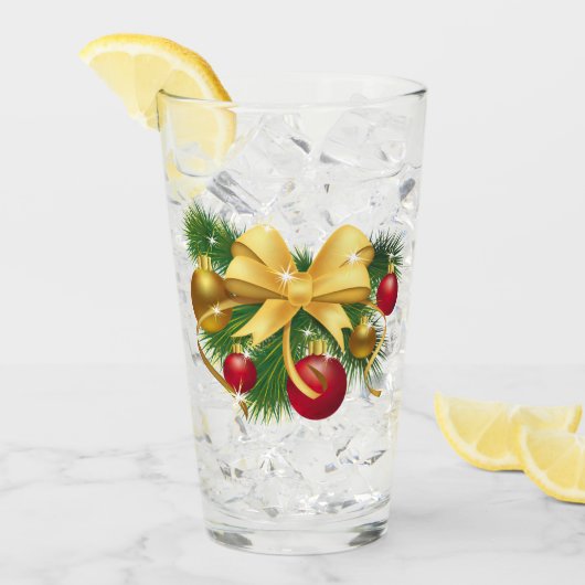 Verre Noël (Devant glace)