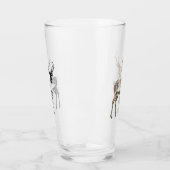 Verre Noël Cerf rustique (Gauche)