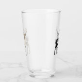 Verre Noël Cerf rustique (Droite)