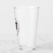 Verre Noël drôle éclaté (Gauche)