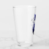 Verre Noël du motoneige bleu mignon (Droite)