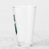 Verre Noël du motoneige vert mignon (Gauche)