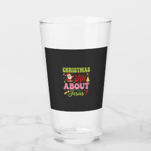 Verre Noël est tout sur Jésus Rétro
