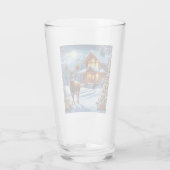 Verre Noël/Hiver Deer Lodge (Dos)