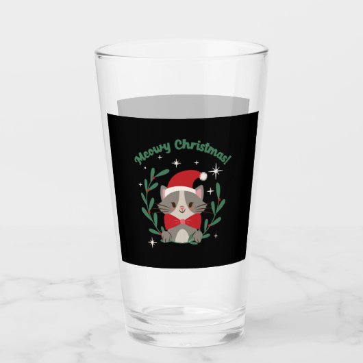 Verre Noël Meowy (Devant)