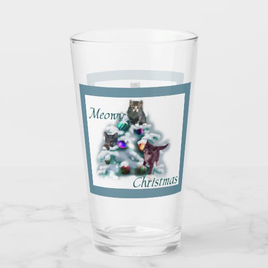 Verre Noël Meowy (Dos)