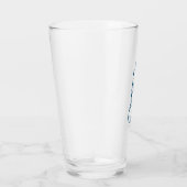 Verre Noël moderne, typographique REJOIX & étoile (Droite)