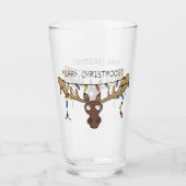 Verre Noël Moose Cute Amusant Animal de Noël (Dos)
