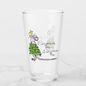 Verre Noël Mouse mignonne Drôle Vacances (Dos)