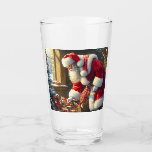 Verre Noël Père Noël 3 (Devant)