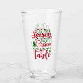 Verre Noël saison de design de choix (Dos)