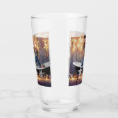 Verre Noël SlipperyJoe en or argent étoiles lumières hum (Gauche)