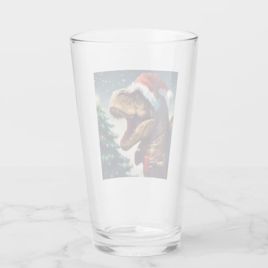 Verre Noël T-Rex 1 (Dos)