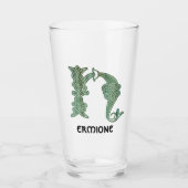 Verre Noeud celtique du 16e siècle Capitale décorative H (Devant)