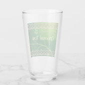 Verre Nœuds et feuilles verts celtiques (Dos)