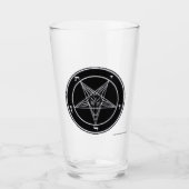 Verre noir Baphomet (Devant)