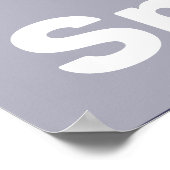 Verre Noir, Blanc, Bleu Cuisine Mur Art - Poster (Coin)