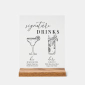 Verre noir & blanc élégant et moderne (Recto)