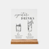 Verre noir & blanc élégant et moderne (Recto)