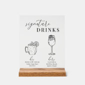 Verre noir & blanc élégant et moderne (Recto)